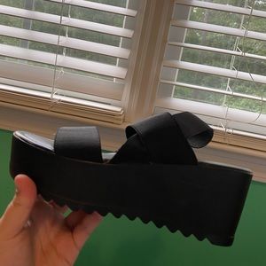 Black Platform Sandals